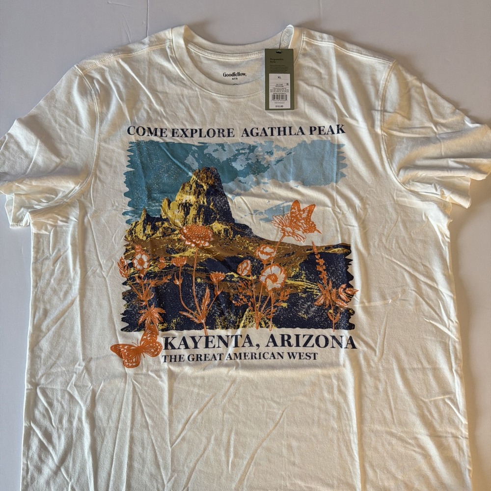 Goodfellow Arizona, Kayenta " come explore Agatha peak'' shirt size M MEN NWT